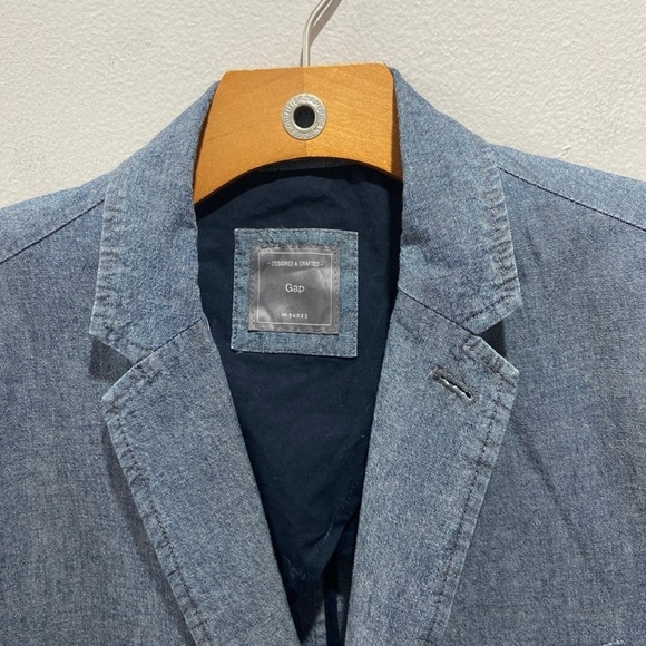 Denim Sport Coat/Blazer Jacket (L) by GAP - Picture 2 of 3